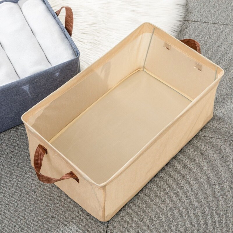 Organizador Plegable Con Estructura Metálica Almacenar Color Beige Organizador Plegable Con Estructura Metálica Almacenar Color Beige