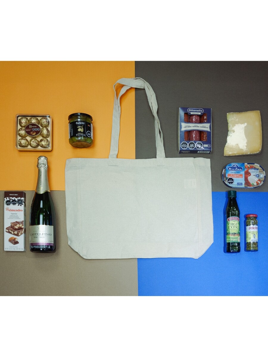 TOTE BAG CON ASA y logo estampado 1 