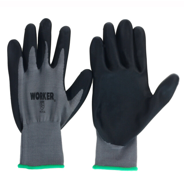 Guantes Unisex Worker Guante Mecanico Nitrilo Negro