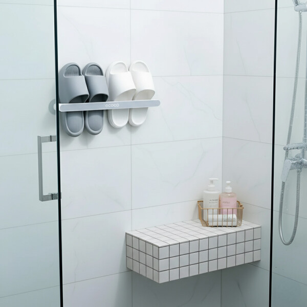 Barra Organizador Calzado Toallero Multifuncion Grande Variante Blanco Grande