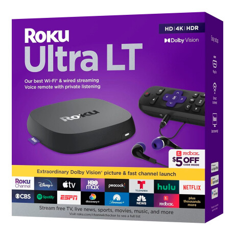 Roku Ultra LT HD 4K HDR Dolby Vision Wifi Control Remoto 001