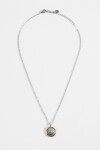 Collar cadena dije medalla plateado