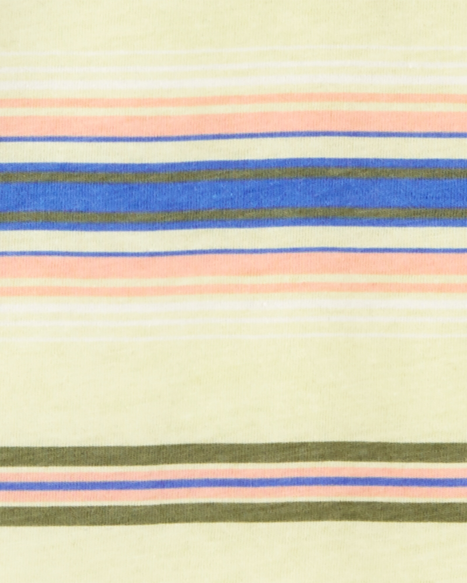 Remera henley de algodón manga corta diseño a rayas. Talles 6-14 Sin color