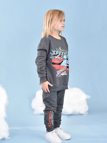 CONJUNTO CARS SPEED WAY GRIS