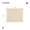 Cortina Roller Blackout Lumax 60 X 160 Cm Colores Beige