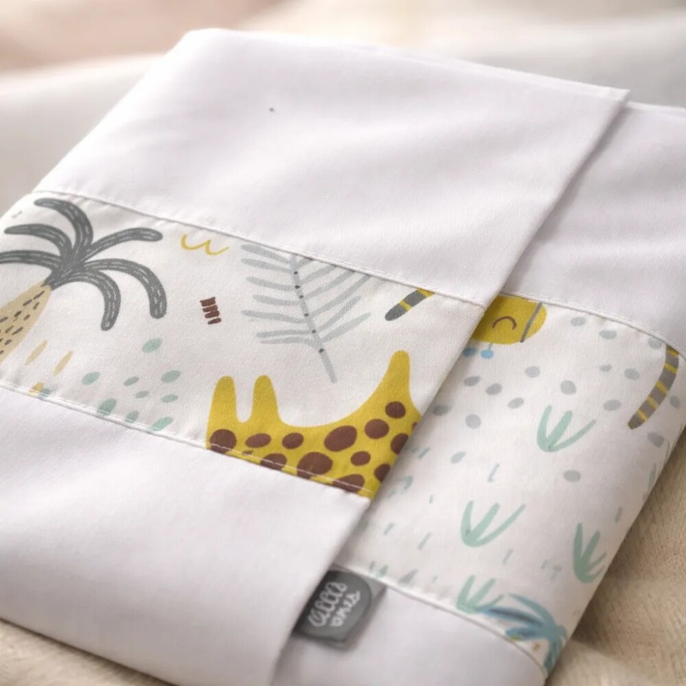 Sábanas practicuna / cuna Little Ones cheeta