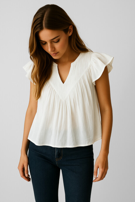 Blusa Glebe Blanco