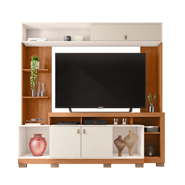 RACK "HOME THEATER SINFONIA" COLOR FREIJO/ OFF WHITE MR Rack "home Theater Sinfonia" Color Freijo/ Off White Mr