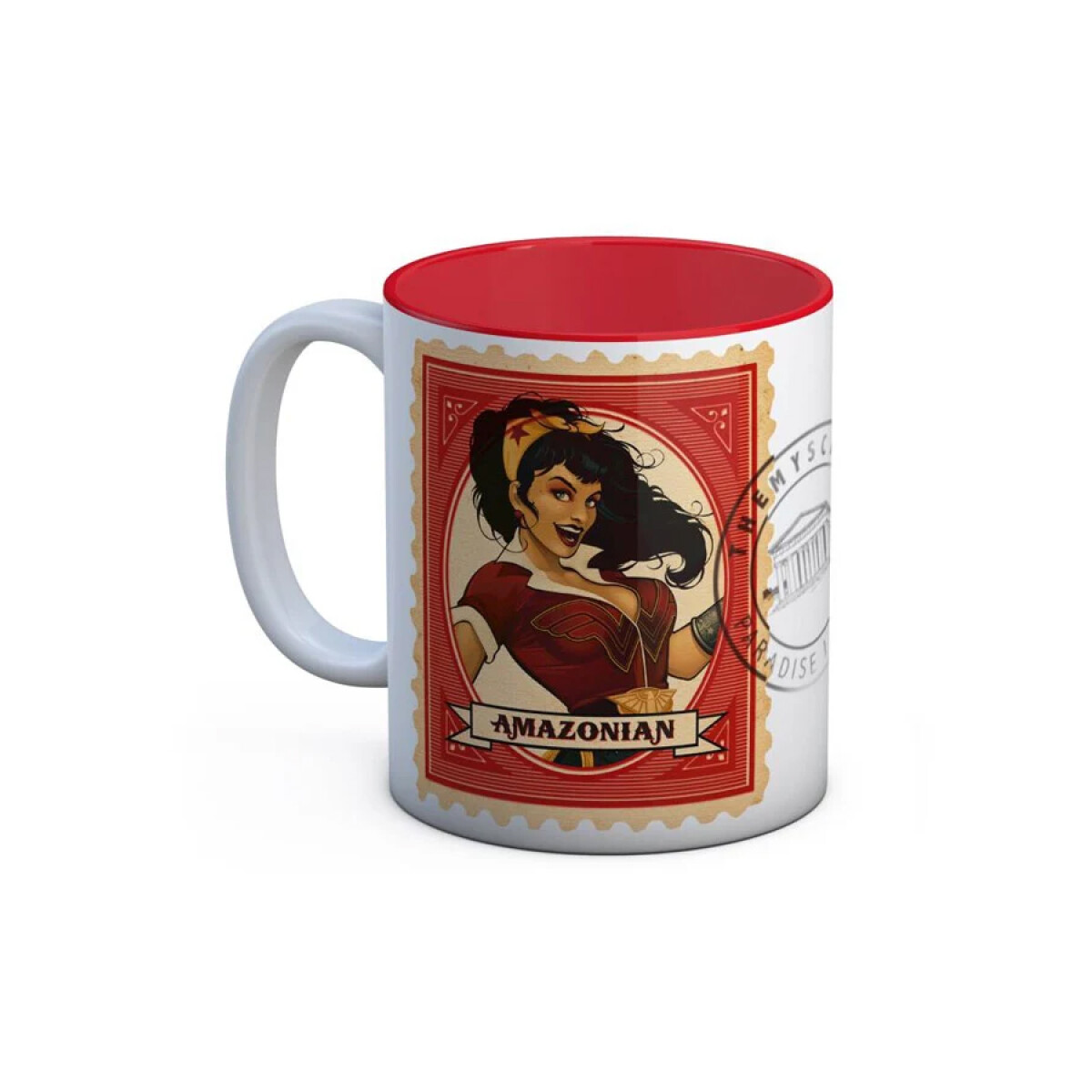 Taza DC Comics Bombshells Wonder Woman (Postage Stamp) 