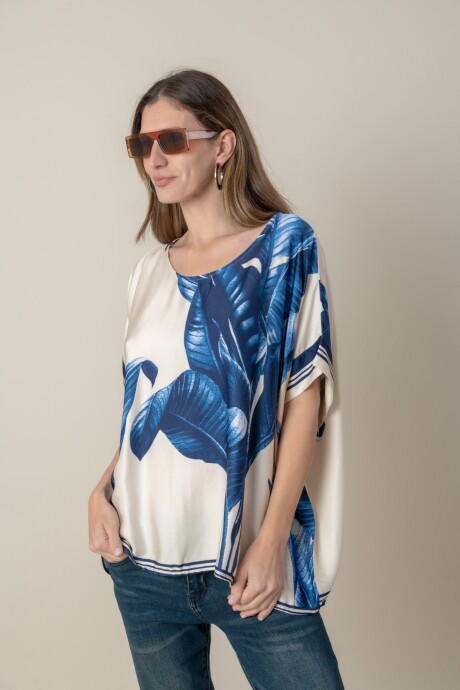 BLUSA PALMA Azul