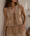 Conjunto Isabella tostado