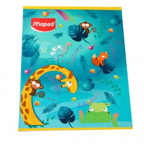 CUADERNO MAPED RAYADO DE 48 HOJAS TAPA ANIMALES