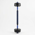 Mancuernas Set 3 En 1 Con Barra 20kg Azul