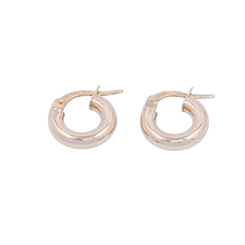 Aros oro 18 k bombé 12 mm. Aros oro 18 k bombé 12 mm.