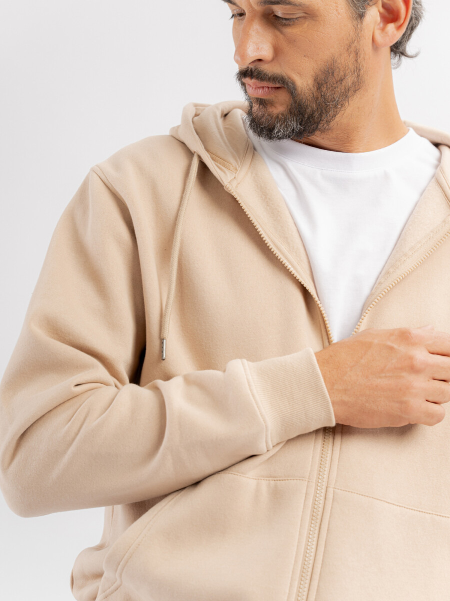 Campera felpa Enzo - beige 