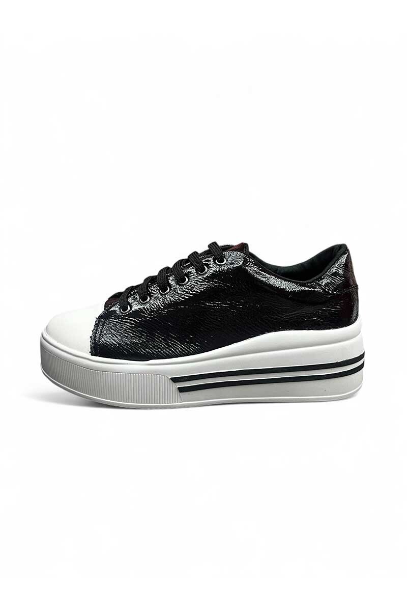CALZADO DEPORTIVO EUROTEENS 147008 PLATAFORMA Y CHAROL Negro