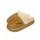 Pantufla Gamuza con Corderito Super Abrigada Antideslizante Marrón
