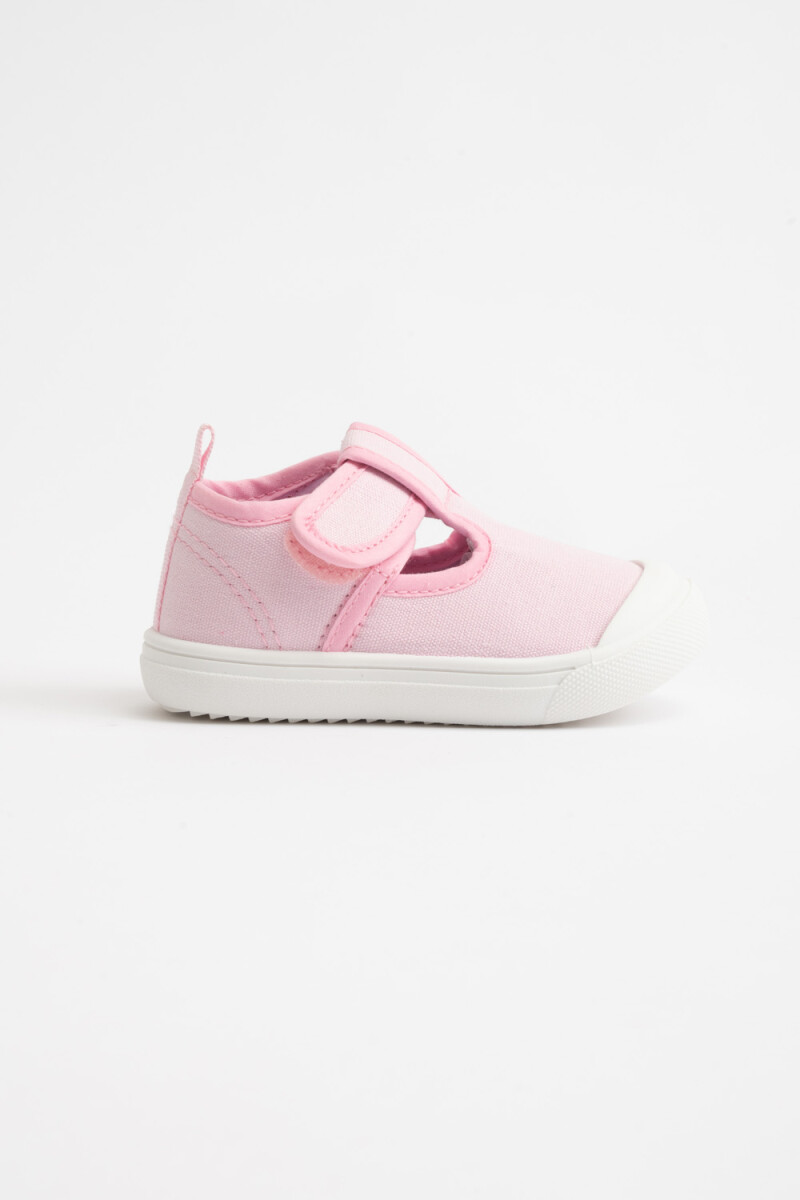 Guillermina con velcro estampado Rosa