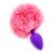 Plug Anal Pompon Conejita Consolador Estimulador Talle L Color Variante Rosa violeta