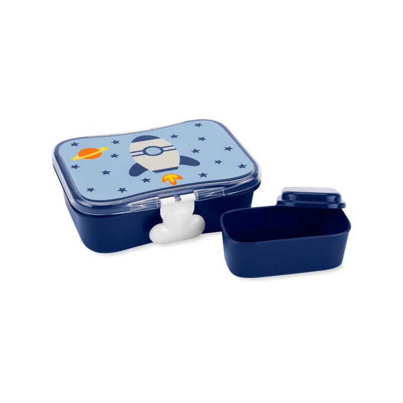 TUPPERSH Tupper Contenedor Lanchera Para Niños 2 En 1 Skip Hop - Cohete