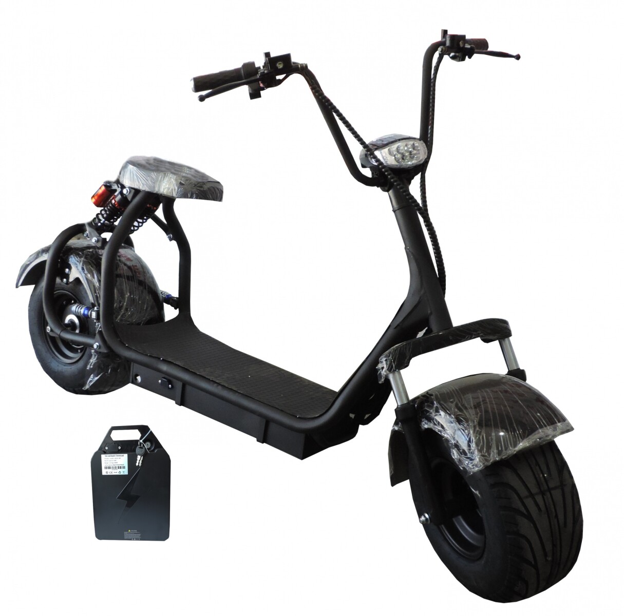 MOTO ELEC. CHOPPER 18" BATERIA LITIO - NEGRA - 001 