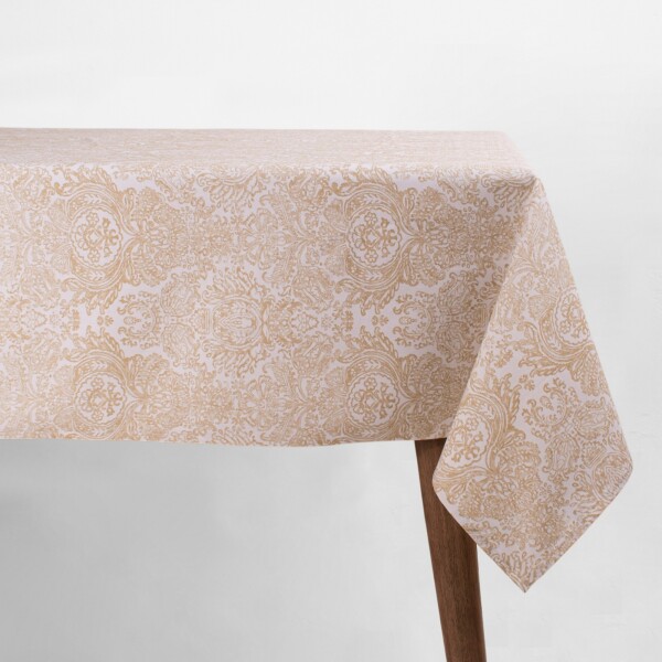 Mantel Premium Baroque Mostaza 150 x 150