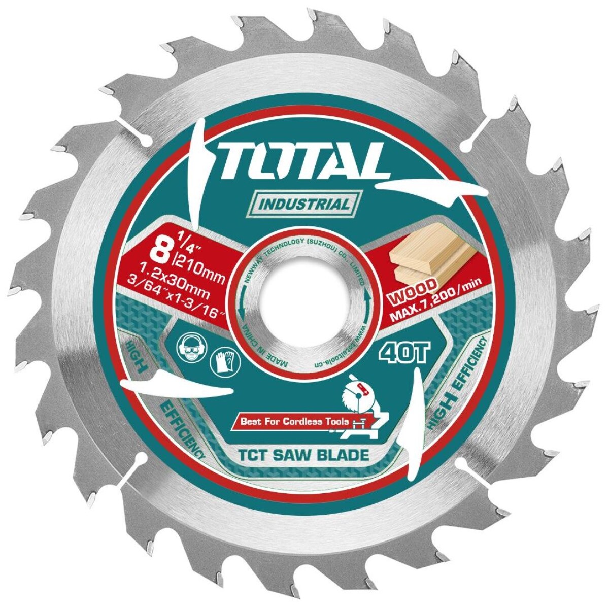 Disco Corte Madera Para Ingletadora 210x25.4mm - 40 Dientes 