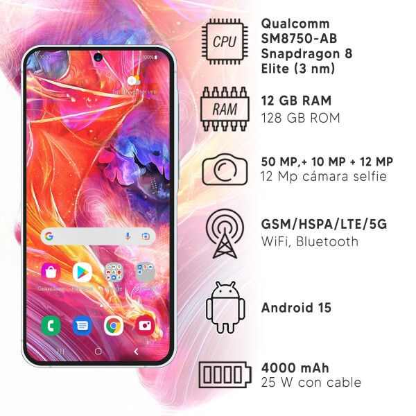 Samsung S25 12/128 Gb 5g + regalo GRIS