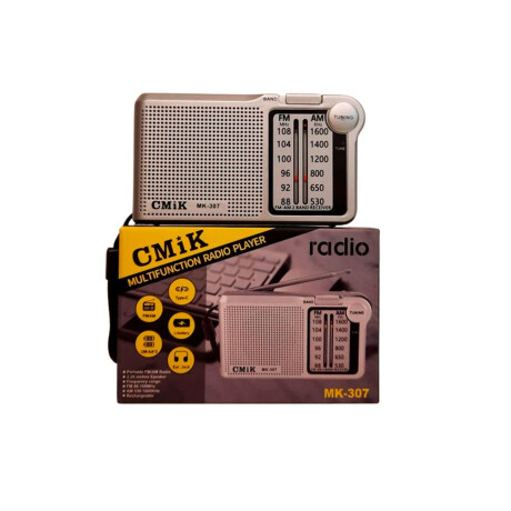 Radio CMIK MK-307 – Liviana, Recargable y Funcional Radio Cmik Mk-307 – Liviana, Recargable Y Funcional