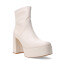 Botas de Mujer Miss Carol PLACID con simil cuero elastizado Blanco Hueso
