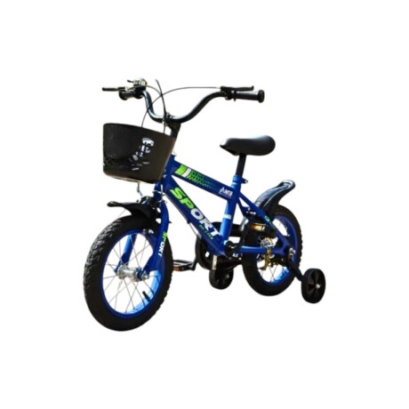 Bicicleta Infantil Sport P26301 Rod 12 Canasto y Parrilla AZUL