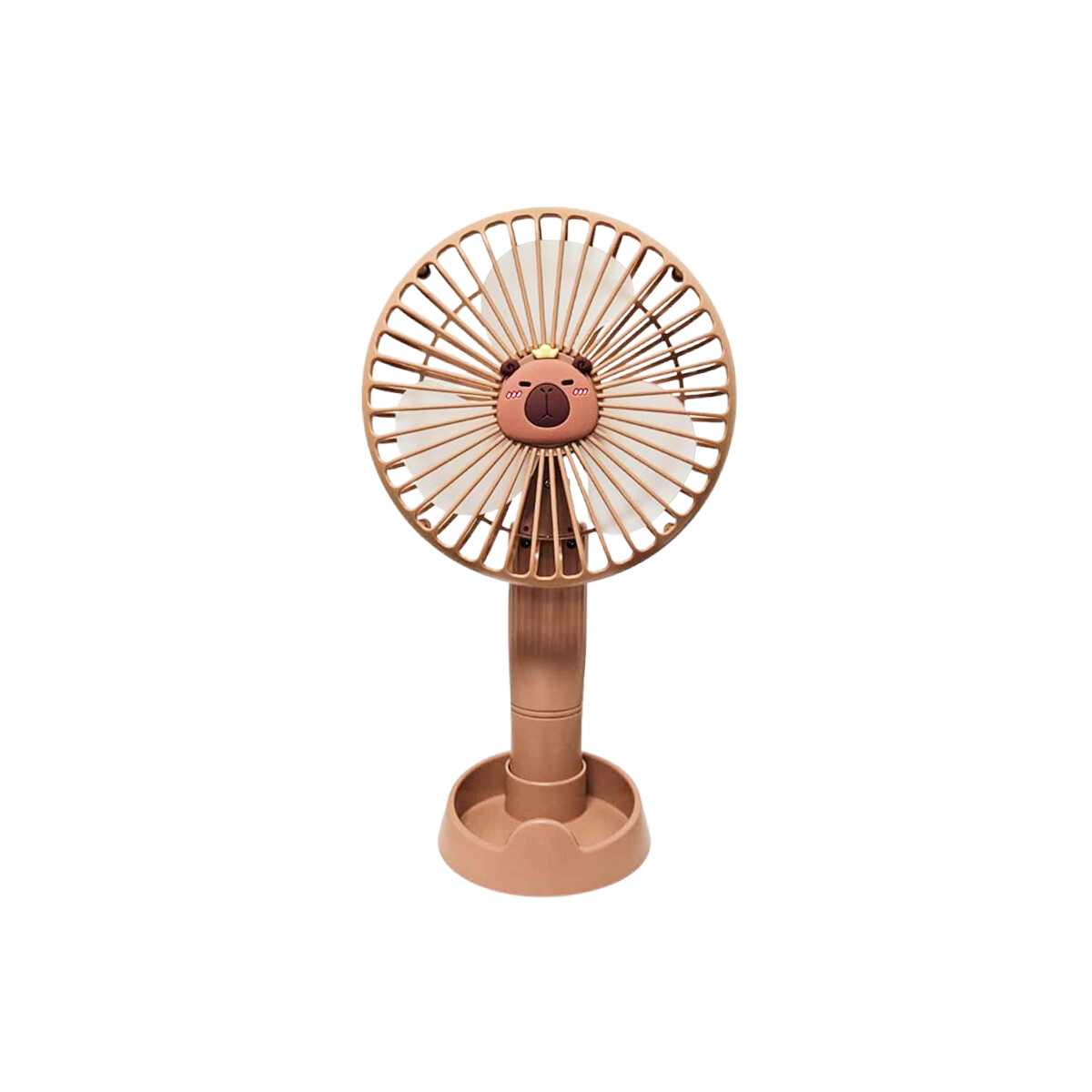 Mini ventilador portátil de escritorio carpincho – recargable - Marron 