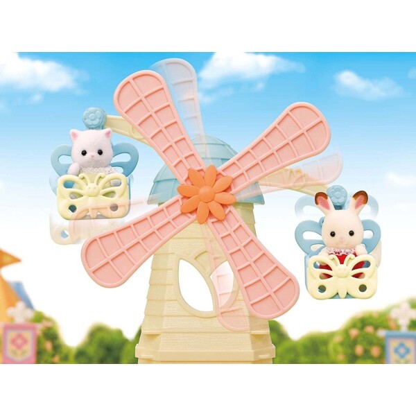 Sylvanian Families Parque De Juegos Molino Tobogan Gato Bebé Sylvanian Families Parque De Juegos Molino Tobogan Gato Bebé