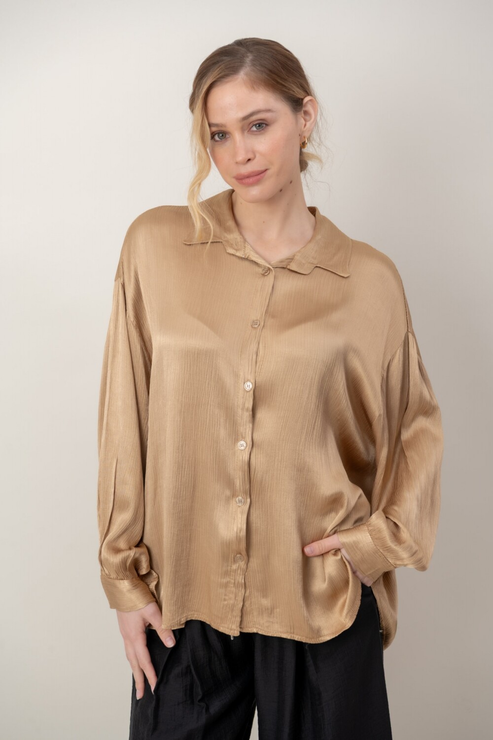 CAMISA LEIGH Camel