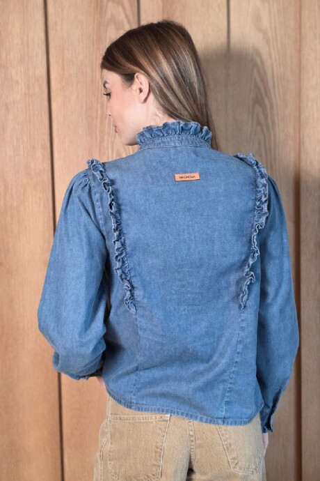 Camisa Uma Denim Azul