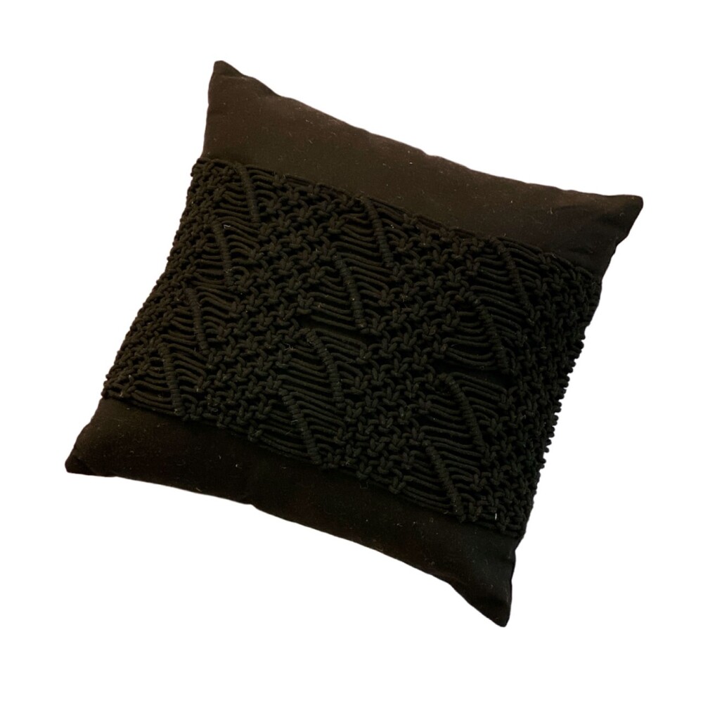 Almohadón Loom Negro-DRU002N Almohadón Loom negro DRU002N
