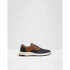KONNOR NAVY SUEDE SYNTHETIC COGNAC