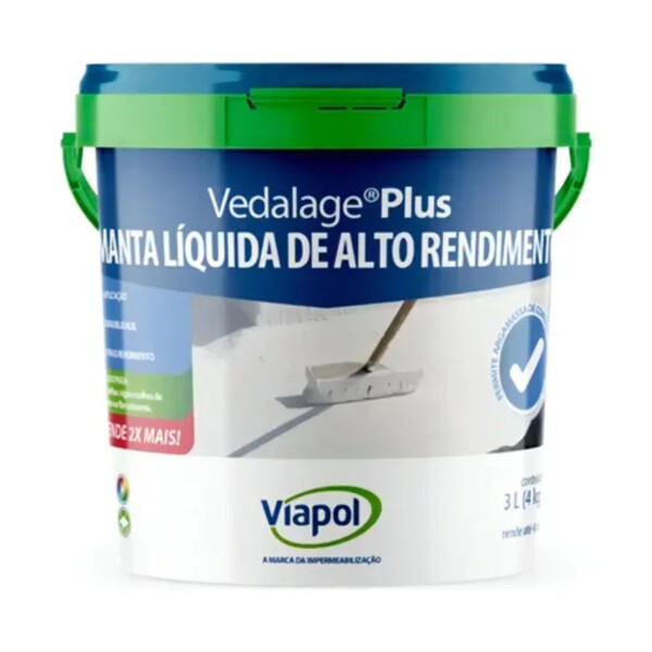 MEMBRANA VEDALAGE PLUS BLANCO 4KG VIAPOL Membrana Vedalage Plus Blanco 4kg Viapol