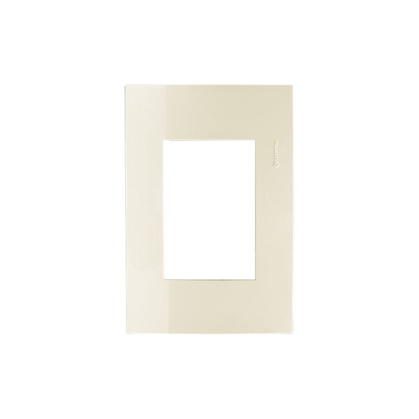 Plaqueta p/3 módulos - Presta Pro marfil ELE00860