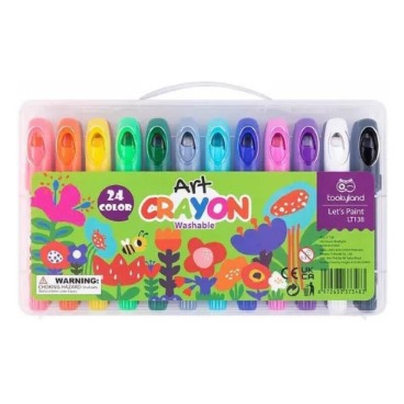 Silky crayons -24 colores Unica