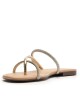 Sandalia Chata Beige Brillos U