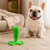 Juguete Para Perros Dental Ventosa Anti Sarro Resistente Color Verde