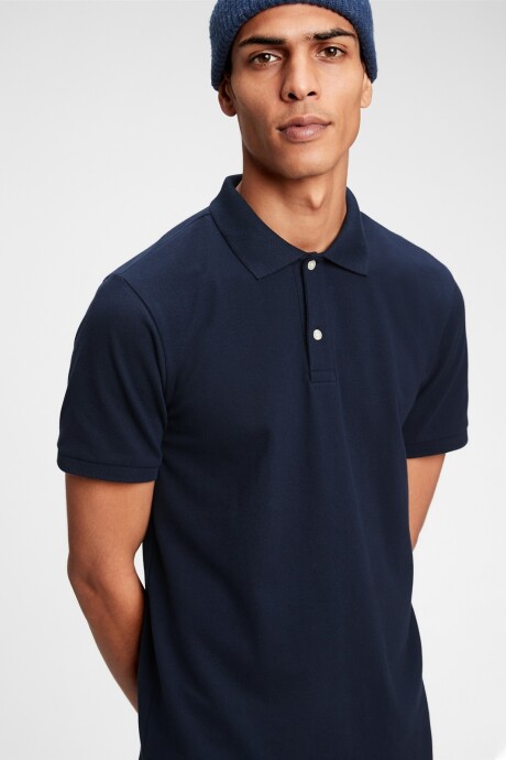 Remera Tipo Polo Hombre Tapestry Navy