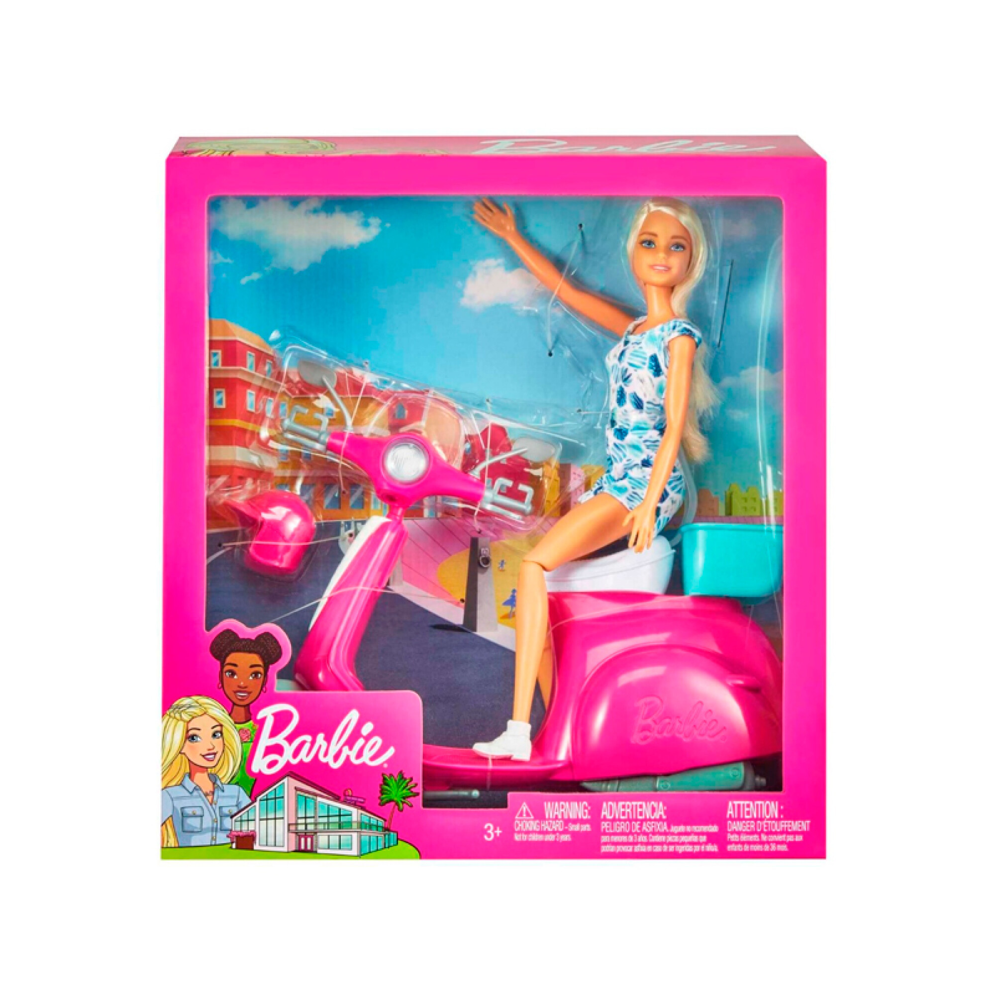 Muneca Barbie En Moto Scooter Que Regalo