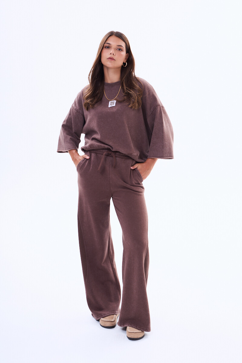 Pantalon felpa Salento Marrón