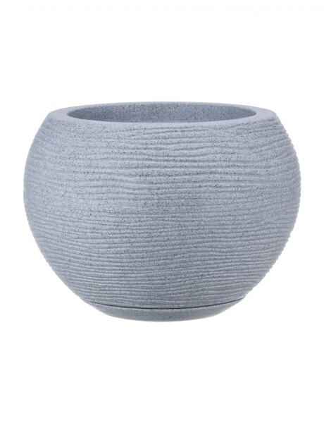 MACETA 27X24CM FLORENCA SISAL EFECTO PIEDRA GRIS MACETA 27X24CM FLORENCA SISAL EFECTO PIEDRA GRIS