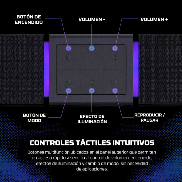 Barra Sonido Gamer Fantech Bs163 Pro Rgb 10w BARRA SONIDO PARLANTE FANTECH BS163 10W