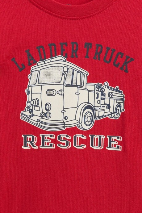 Remera Gràfico Toddler Niño Modern Red