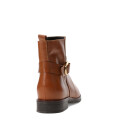 Botas de Mujer Bottero Caña Baja de Cuero Marrón Caramelo