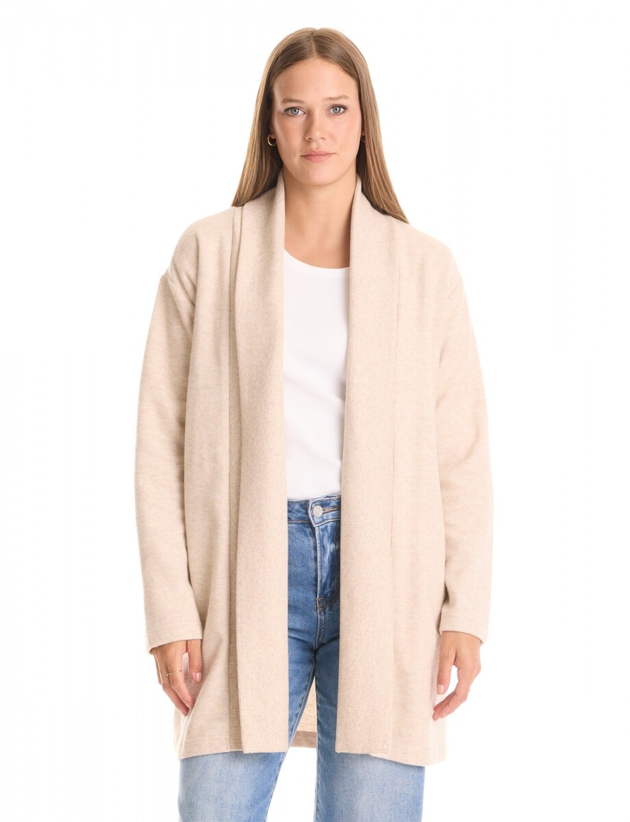 Cardigan Abierto Soft - Beige 